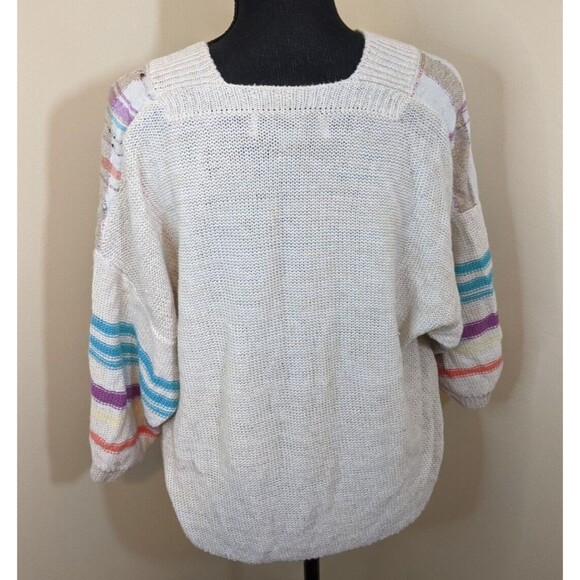 Vintage Tony Lambert Collections Sweater Oversized Knit Preppy Pullover Small - Picture 2 of 13